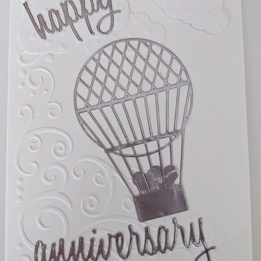 Happy Anniversary Hot Air Balloon