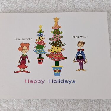 Happy Holidays Grinchmas 4 Note Cards