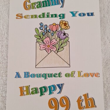 Happy 99th Birthday Bouquet of Love