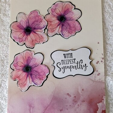 Watercolor Floral Sympathy Cards