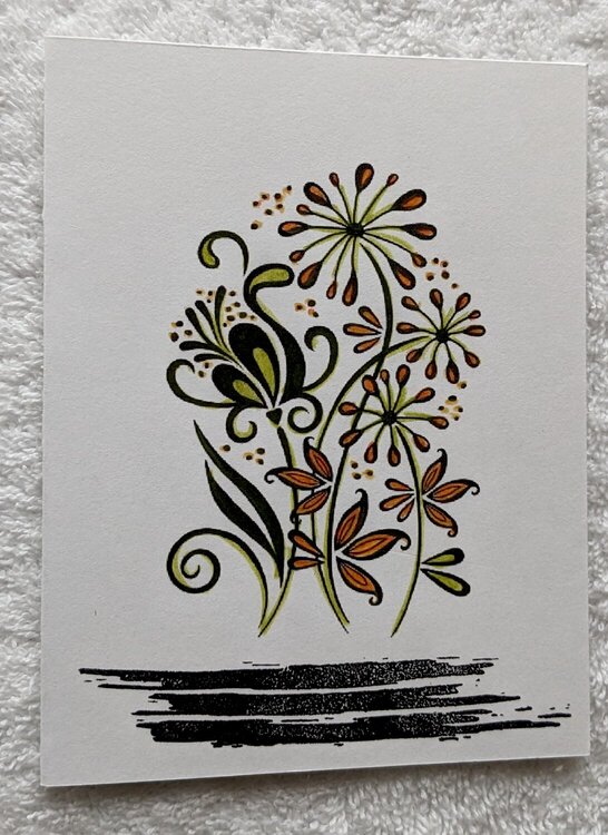 Hand colored Any Use Blank Note cards 