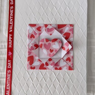 Red &amp; White Embossed Valentine