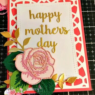 Mother&#039;s Day Layered roses card