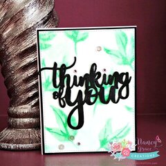 Thinking of You- faux water coloring