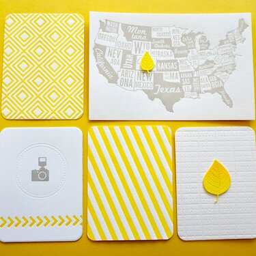 Letterpress Project Life cards