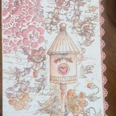 Birdhouse birthday card