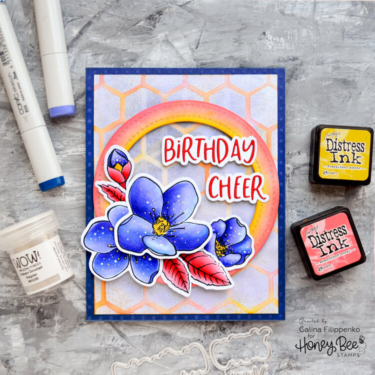 Floral birthday card