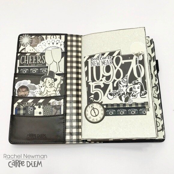 Carpe Diem Travelers Notebook setup: New Year