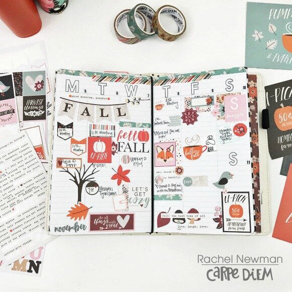 Fall Setup in my Carpe Diem Traveler&#039;s Notebook