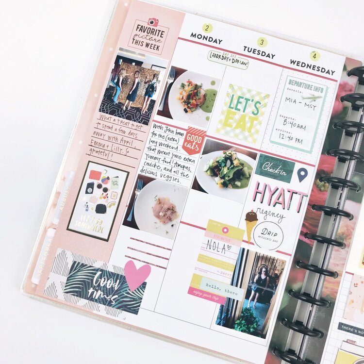 Memory Planner with Crate Paper Sticker Book