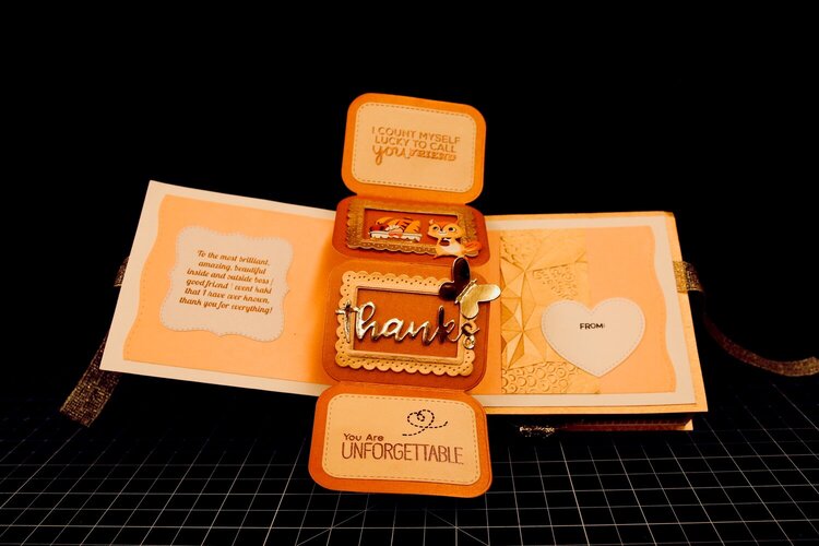 Twist Popup &amp; Photo slider Card with Gift Drawer
