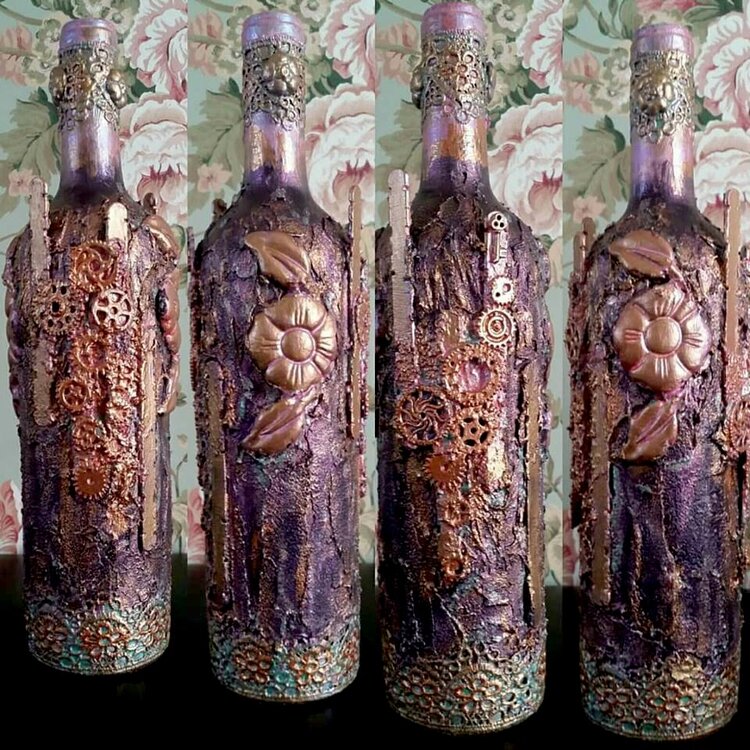 Recycled wine bottle
