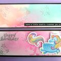 Sparkle Unicorn Birthday Card