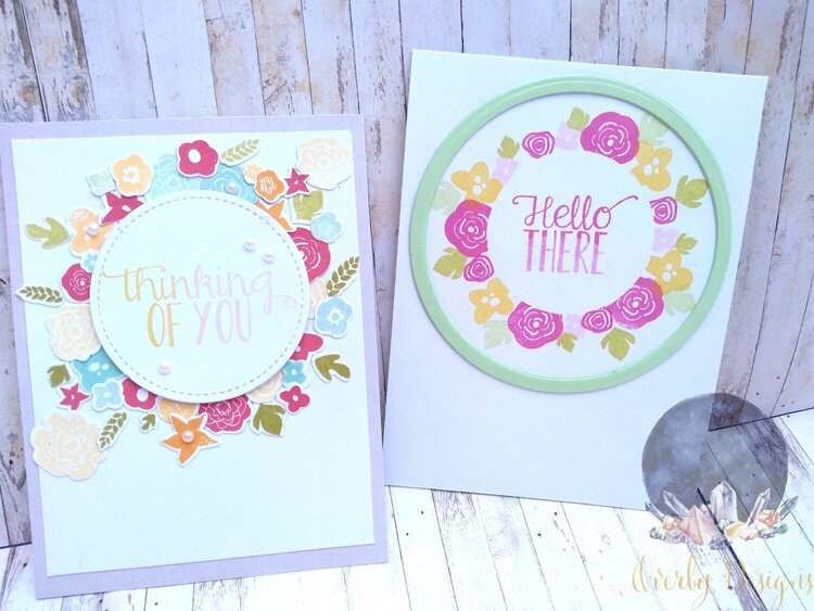 Floral Wreath Cards