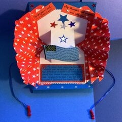 Inside of Patriotic Card for our Troops