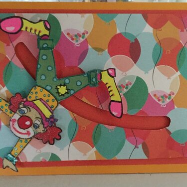 Clown Birthday Card (slider)