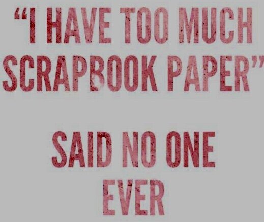 I have too much scrapbook paper......     NO I DONT!