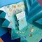 Explosion Pop-Up Teal Birthday Card