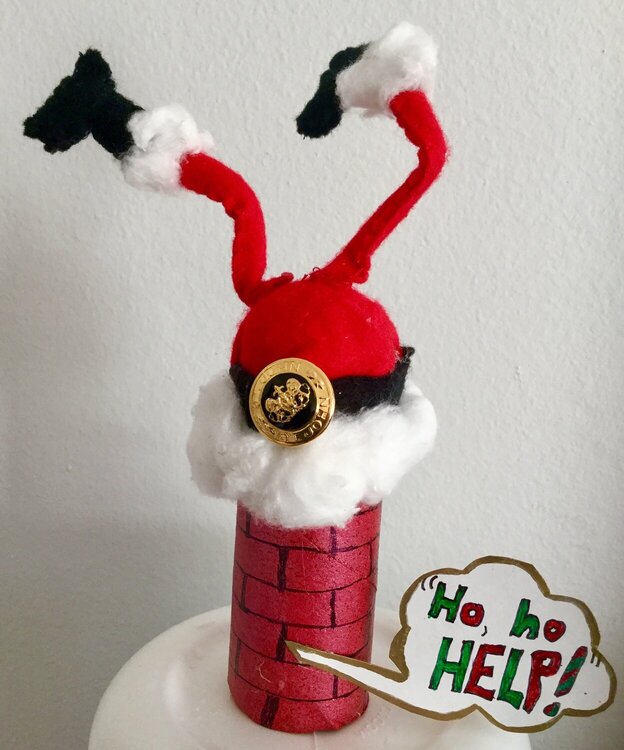 Santa Stuck in Chimney - Ho, Ho, Help!