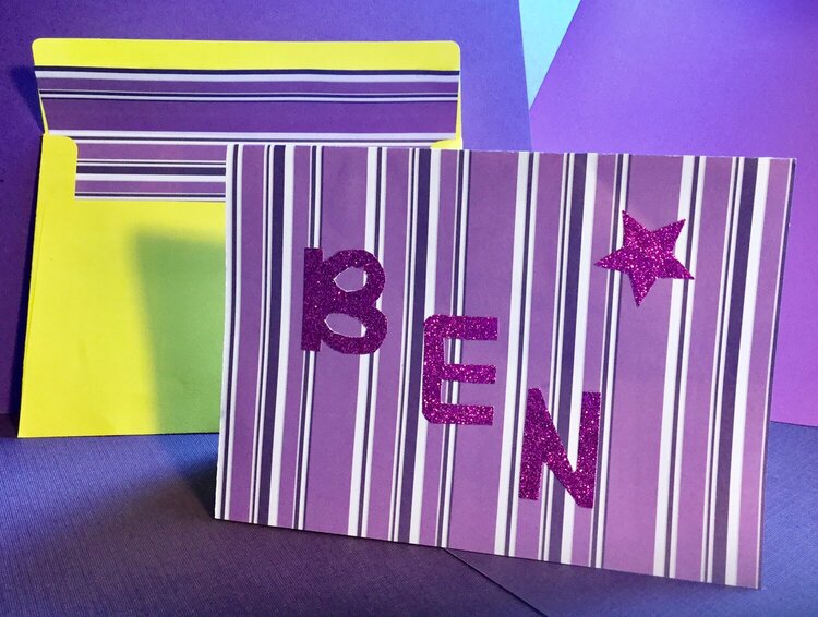 Scatter Pop-Up Birthday Card (Front) &amp; envelope
