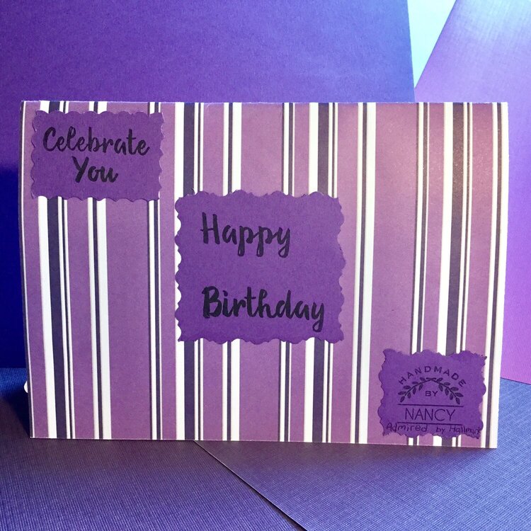 Scatter Pop-Up Birthday Card (Back)