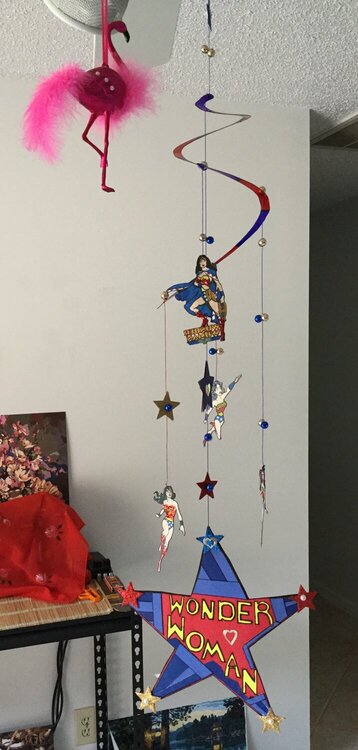 My Wonder Woman Mobile Made for My Crafting Paradise Scraproom