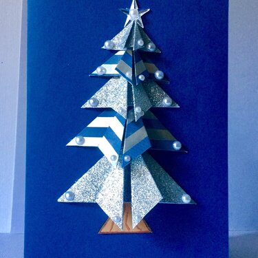 Christmas Card Tea Bag Tree Card