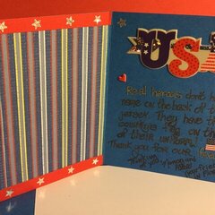 Inside of Deployed Military Appreciation Card