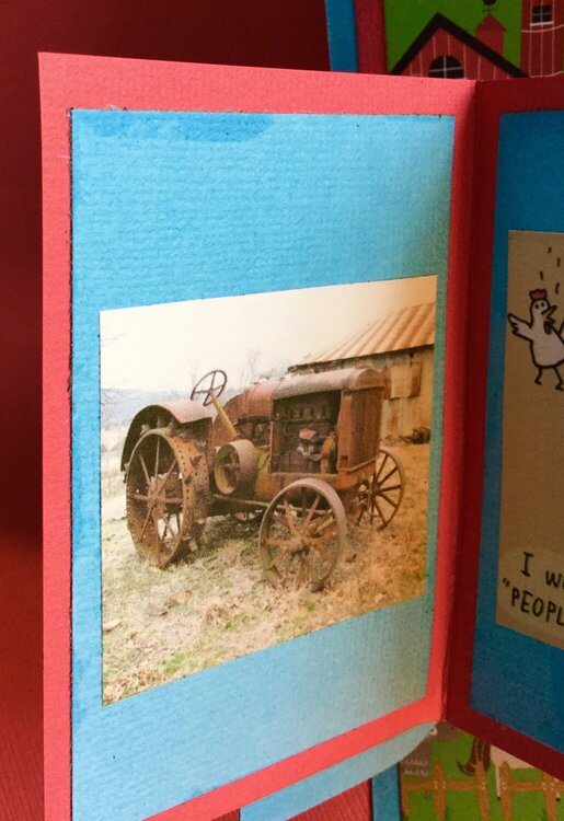 Pop and Twist Birthday Card for Friend with Farm