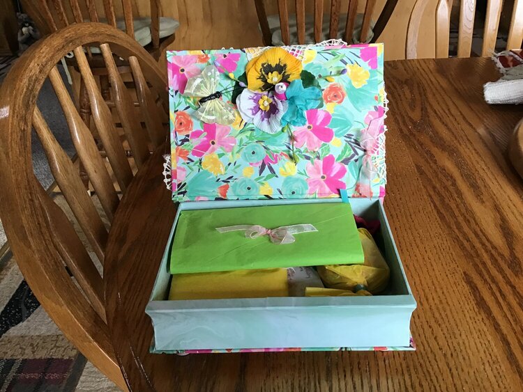 I created this goodie box for my special friend who lives in New Mexico.