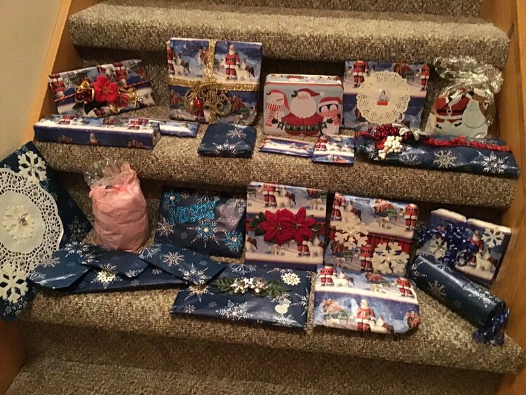 Secret Santa was very good to me can hardly wait for Christmas morning!