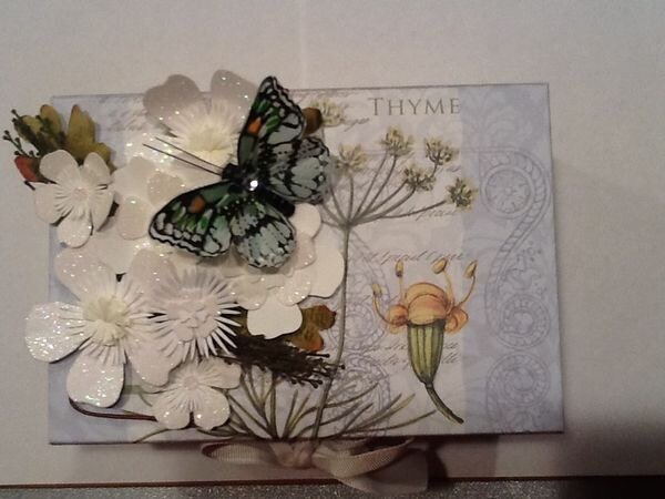 Floral box I create for customer when thy order ten or more cards