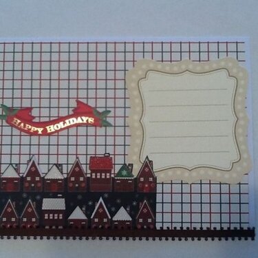 Envelope I created for my Christmas Village card.