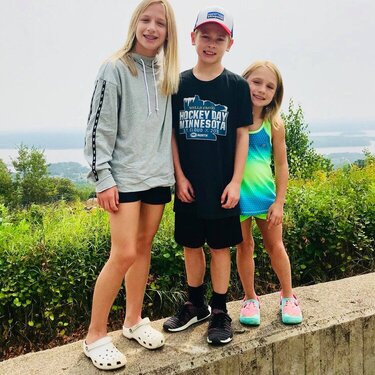 My Three Grandchildren in Duluth, MN enjoying the summer.