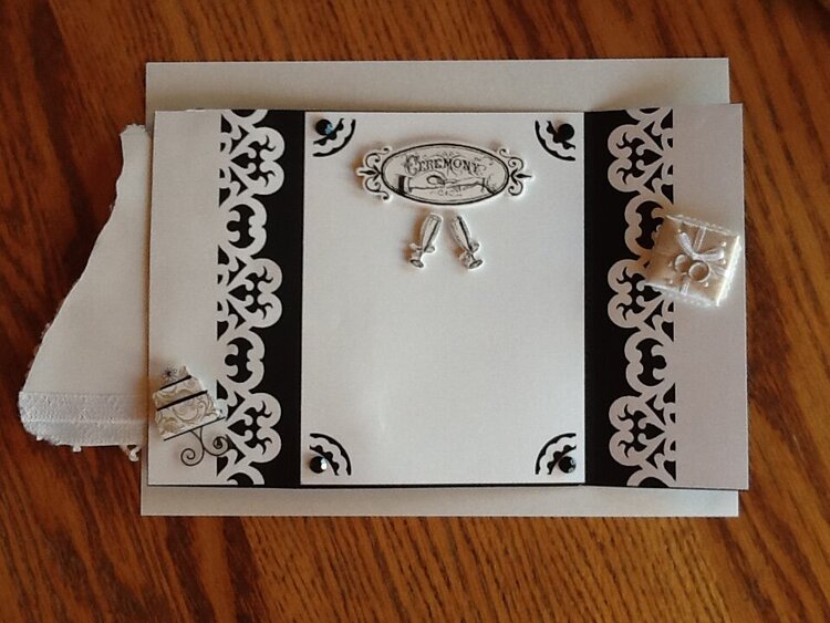 I created this wedding card for a client.