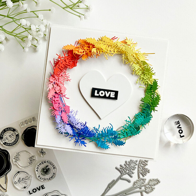 Rainbow Wreath