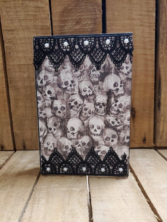 Gothic Style Note Book with Removable Note Pad