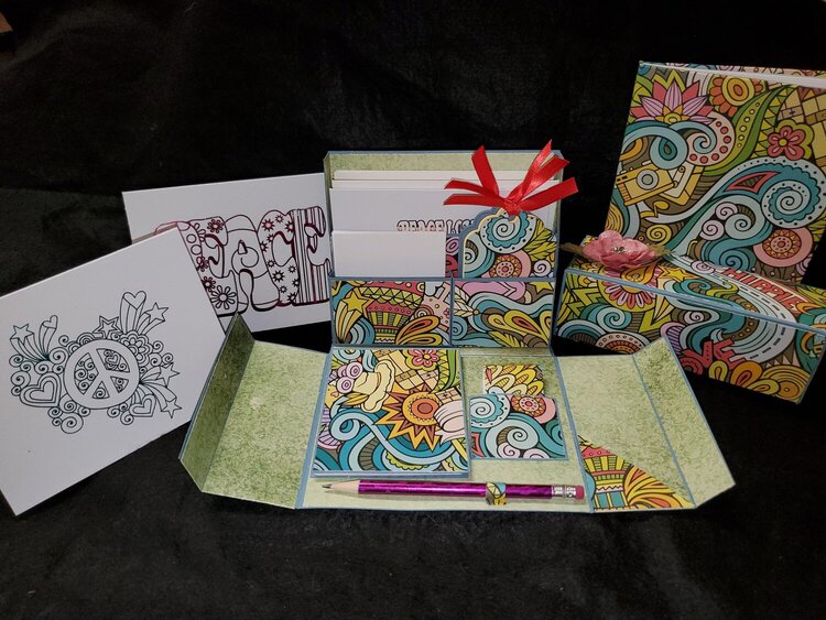 Groovy Stationery Box with Matching Journal