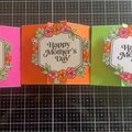 Mothers day faux stitch bridge card