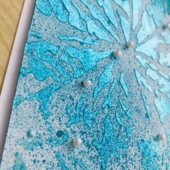 Icicle Stencil Christmas Card