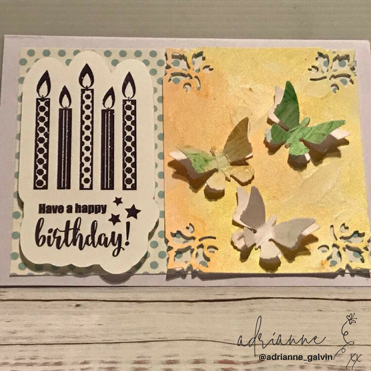 Happy Birthday - Gina K Birthday Essentials Sentiments &amp; Iridescent Gelatos