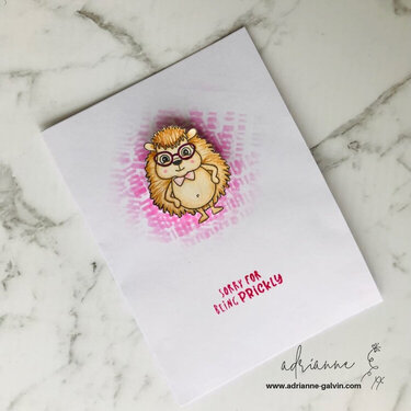Sorry for Being Prickly - Healing a Broken Heart Charity Card Project