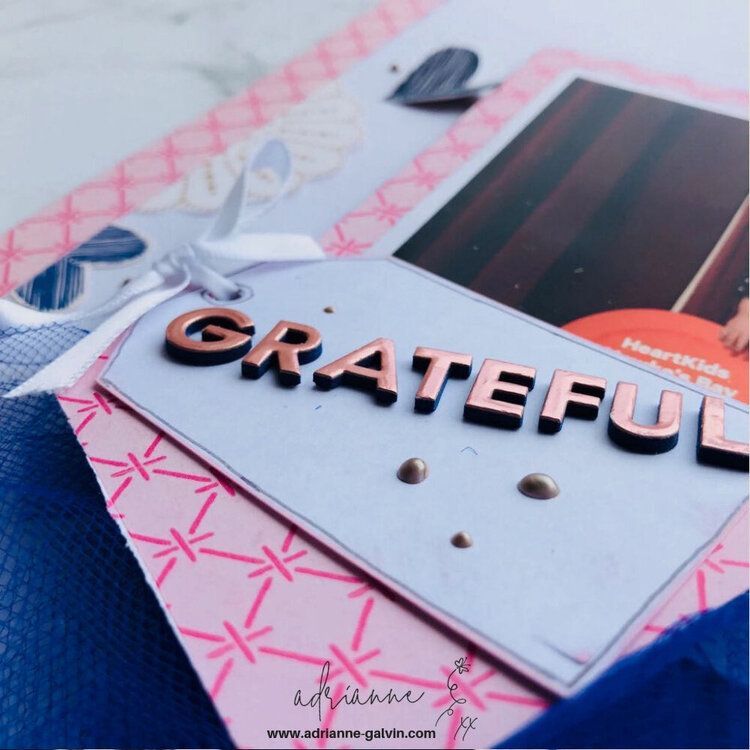 12 x 12 Scrapbook Layout (Grateful) - Jen Hadfield &amp; Maggie Holmes