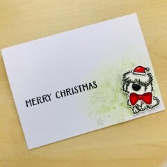 Merry Christmas Puppy Card
