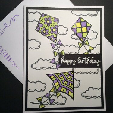 Kite Delight Birthday Card
