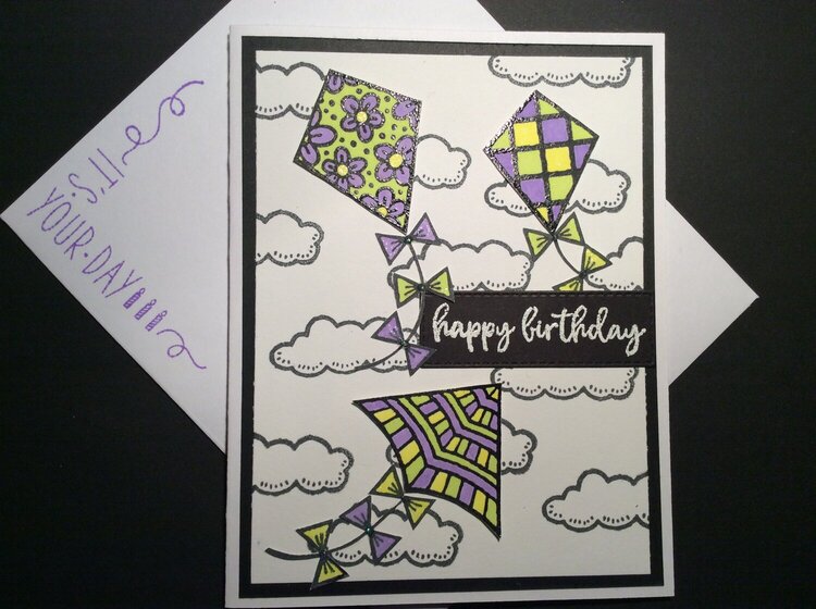 Kite Delight Birthday Card