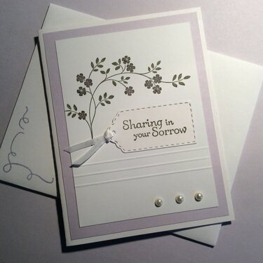 Thoughts and Prayers stamp set Sympathy Card