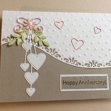 Quite Curvy Anniversary Card