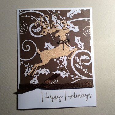Dashing Deer Christmas Card
