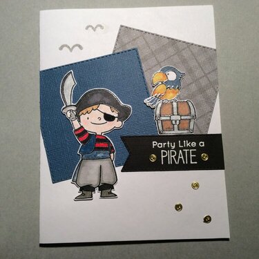 Party Like A Pirate Birthday Card